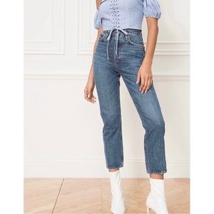Agolde Riley High Rise Straight Crop Size 25